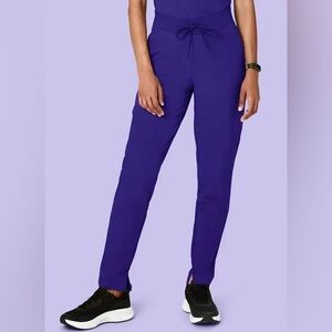 Eggplant Mandala Scrub Joggers